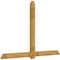 Ekena Millwork Eugene Rough Sawn Timber Gable Bracket, Western Red Cedar, 108"W x 72"H x 4"D x 6"F, 16/12 Pitch GBW108X72X0406EUG00RWR - alternate 4